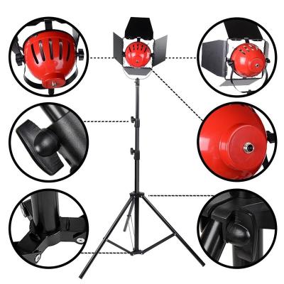 China New 1600W dimmable photo studio light LED red head tungsten halogen continuous lighting light for sale