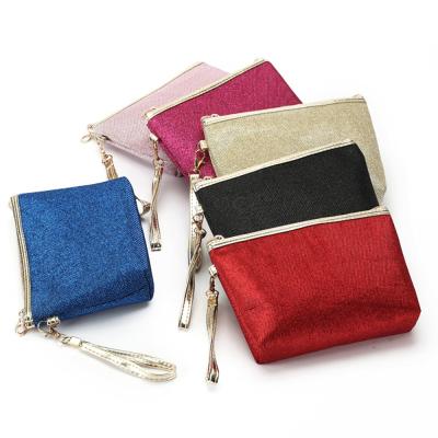 China Lady Factory Direct Sales Travel Women's Casual Glitter Cosmetic Bags Makeup Pouch Bag Portable Washable Elegant Clutch Bag for sale