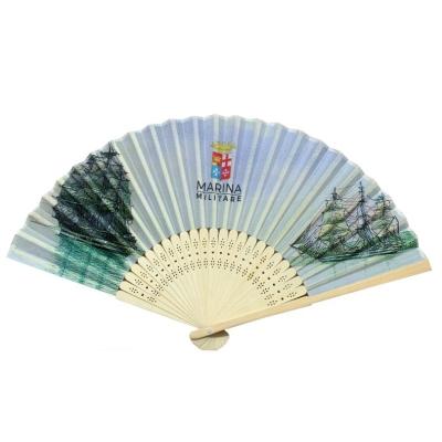 China Europe Factory Wholesale Customized High Quality Bamboo Handheld Fan Customize Logo Folding Fans Printed for sale