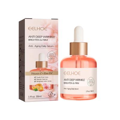 China Skin Revitalizer Rose Oil VC Anti Wrinkle Essence Anti Wrinkle Facial Early Firming Law Old Wrinkle Bump Lines Fullness Hydration Essence for sale