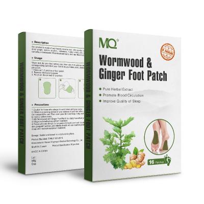 China Popular Organic Herbal Wormwood and Ginger Relax Detox Foot Patches Herbal Extract Patch Cleanse Patch Relieve Stress and Pain Detox Foot Protection for sale