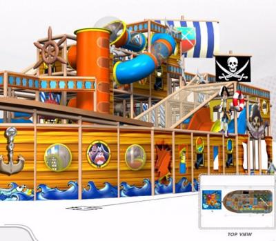 China Cheer Fun Kids Inflatable Soft Pirate Ship Playground Equipment for sale