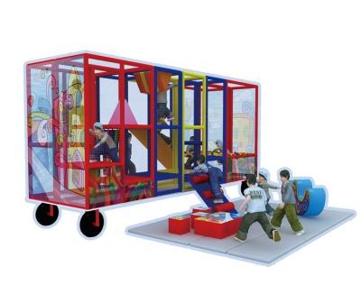 China Steel Awesome Kids Soft Modular Play Indoor And Outdoor Mobile Playground for sale