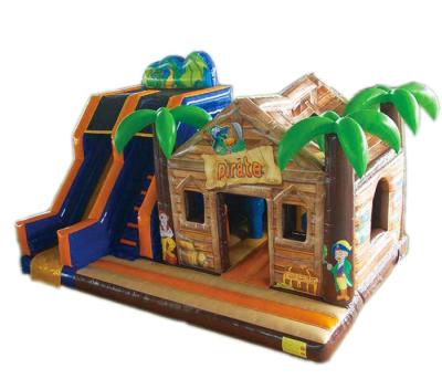 China Cheap Combo Inflatable PVC Pirate Castle Bouncer Slide for sale