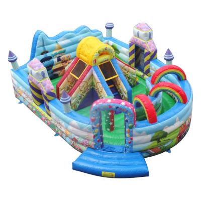 China Inflatable Playground Cheer Fun Rainbow Inflatable Naughty Castle for sale