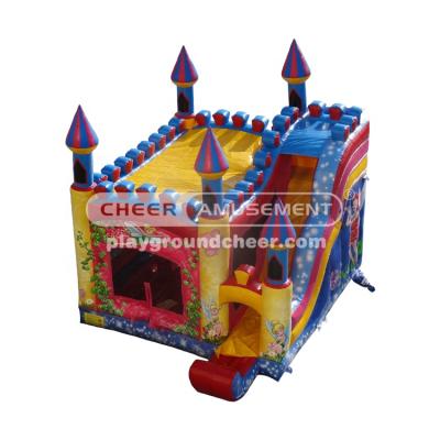 China Shopping Mall Cheer Fun Fairy Tale Inflatable Combo Bouncy Castle With Slide And Bouncer for sale