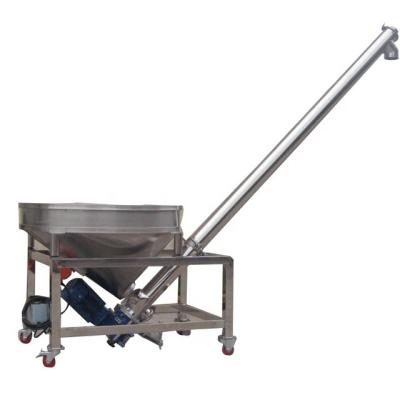 China Heat Resistant Sugar Salt Powder Screw Conveyor Auger With Hopper for sale