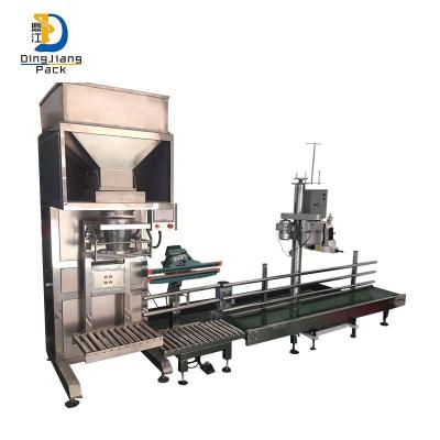 China Automatic Food Grain Doser Filler 25Kg Bag Rice Dosing 50 Kg Packing Bags Filling Sewing Machine for sale