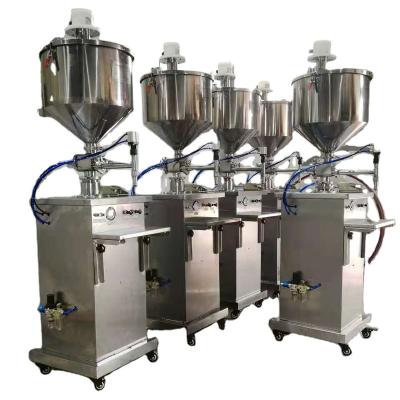 China Vertical Liquid Food Stainless Steel Filler 50-100ml Bottle Tomato Sauce Honey Filling Machine for sale