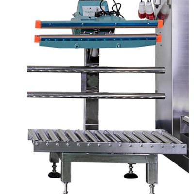 China Food Vertical Automatic Hot Seal Continuous Plastic Bag Sealing Machine for sale