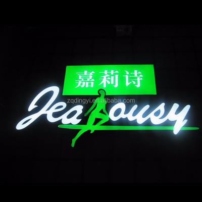 China Buildings China Supplier Customized Illuminated Led Channel Letters Sign Acrylic Shop Front Sign With Led Light for sale