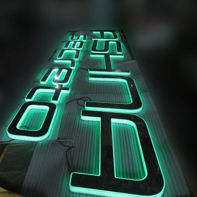 China Custom Business Buildings Outside 3D Acrylic Backlit Construction Signs Illuminated Led Letter Sign for sale