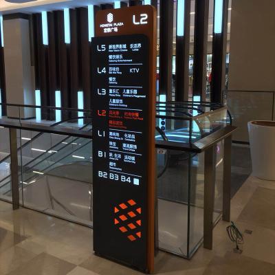 China Shopping Malls / Shops / Hotels / Bars / Restaurants Professional Customs Lead Indoor Directional 3D Pylon Signage For Shopping Mall for sale