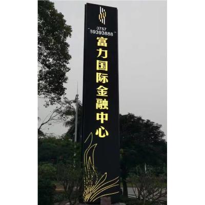 China Shopping Malls / Stores / Hotels / Bars / Restaurants Customized Illuminated Advertising Led Free Standing Directional Aluminum Pylon Signs For Outdoor / Indoor for sale