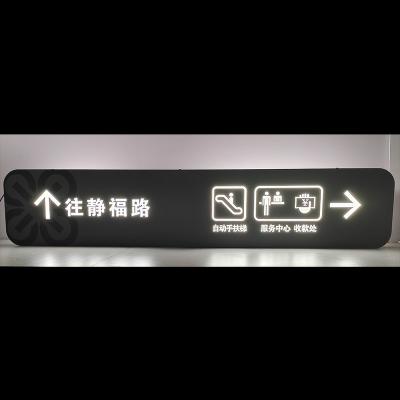 China Buildings DINGYISIGN Manufacturer Custom Shopping Mall Led Guide Directional Signage Luminous Aluminum Way Finding Signages for sale