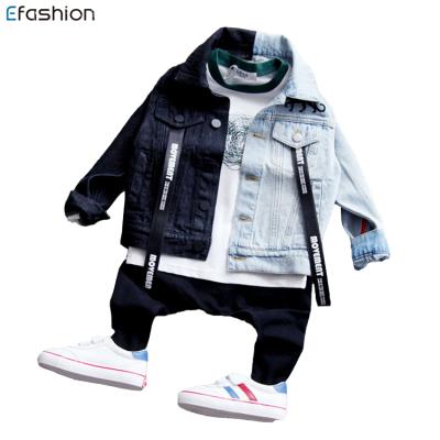 China Wholesale Service Breathable OEM Bulk Denim Fabric Kids Boys Winter Jacket for sale