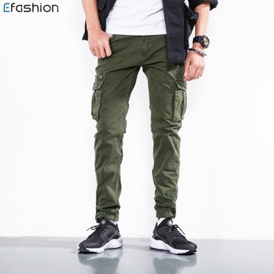 China Guangzhou Factory High Quantity Anti-pilling OEM Fashion Men's Casual Six Pocket Cargo Pants for sale