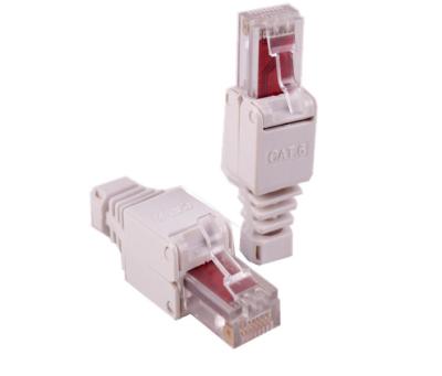 China Microwave 8P8C cat.6 socket toolless toolless connector toolless telecom utp communication utp free modular cat6 connectors rj45 plug in for sale