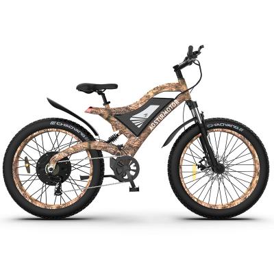 China Aluminum Alloy 1500W Ebike 48V 15Ah Electric Mountain Bike For Adult 26