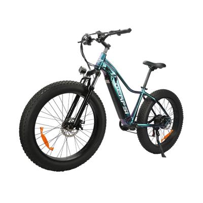 China Cheap Aluminum Alloy Factory 26 Inch Disc Brake SHIMANO 7 Speed ​​48V 500W Off Road Aluminum Electric Bike For Adult for sale