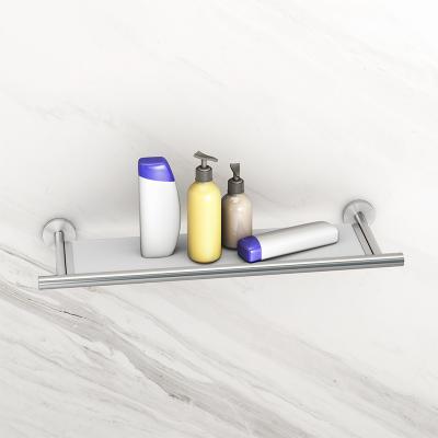 China Wall Mounted Type Bathroom Accessories Stainless Steel Shelf Storage Wholesale Wall Mounted Glass Shelf for sale