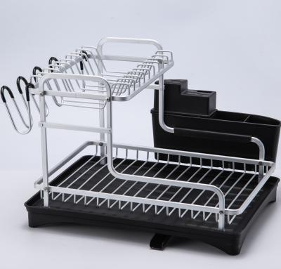 China Viable Wholesale Aluminum Kitchen Organizer Dish Drying Rack Racks And Kitchen Organization Racks for sale