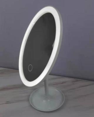 China Beauty Lighted Oval Mirror Lighting Mirror Desktop Magnifying Mirror for sale