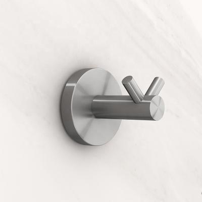 China Sustainable Double Wall Mounted Stainless Steel Hook for sale