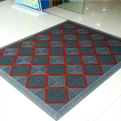 China High Quality Washable Customized Design Logo Durable Scrape Off Mud Dust Snow EVA Modula Anti-Slip Floor Mat for sale