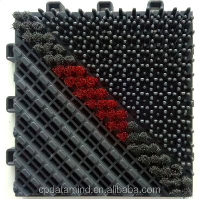 China Best Sale 2021 Winter Anti Slip Dust Scrape Snow Floor Modular Door Mat Washable Hotel Entrance And Snow Removal EVA for sale