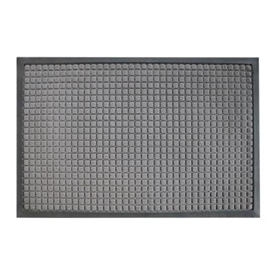 China Anti-slip and dustproof washable rubber door mat for indoor and outdoor entrance for sale