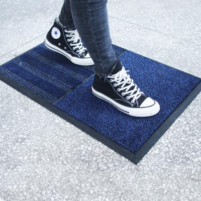 China New washable non-slip rubber dusting and disinfection mat and cotton mat for sale