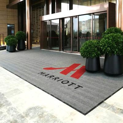 China Antidust washable rubber back entrance mat for hotel entrance or exit floor mats for sale