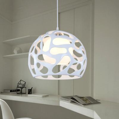 China Residential White / Black Pendant Lighting Modern Decorative Plastic Chandelier Chandelier for sale