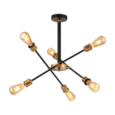 China Downlights Black Gold / Brass Metal Playfully Led Flushmount Ceiling Lighting for sale