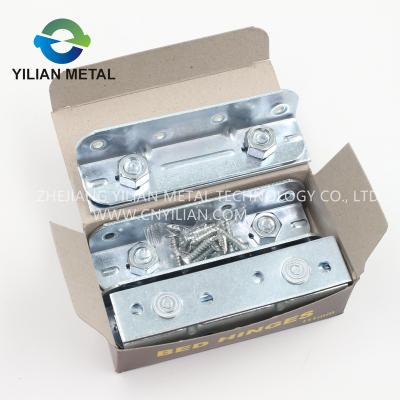 China Traditional Chinese Manufacturers Supply Metal Bed Brackets Bed Hinges Corner Support Brace for sale