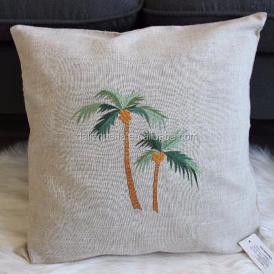 China Washable Ocean Style Embroidered Cushion Cover for sale