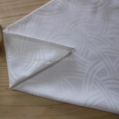 China New Design Washable Plain White Cotton Napkin With Jacquard For Banquet for sale