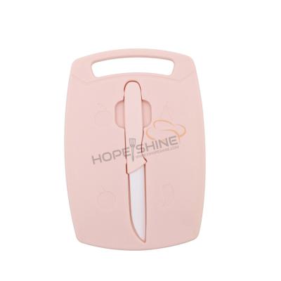 China Disposable Plastic Cutting Board Chopper Customized Packaging With Ceramic Knife for sale