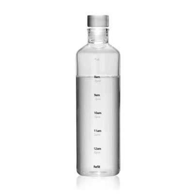 China Disposable Copper Water Bottle Clear Plastic Water Bottle 2 Ounce Glitter Plastic Bottle for sale