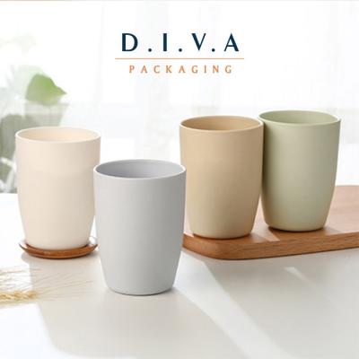 China BPA free wholesale Plastic colored cup plastic teeth brush cups for sale