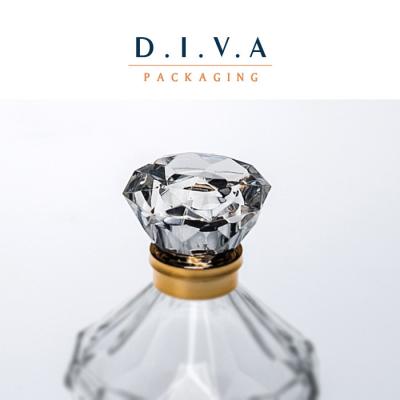 China Hot sale diamond shaped perfume caps/good sale bottle lids for sale