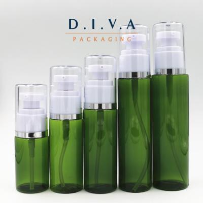 China Plastic PETG cosmetic contanier cream pump bottle for sale