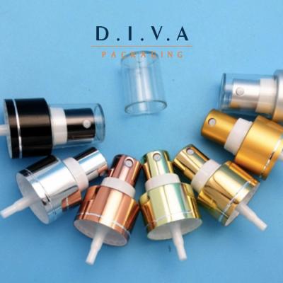 China Aluminum clear cap water perfume mist sprayer pump for sale