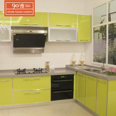 China Wholesale Modern High Gloss UV MDF Buffet Custom Green Sideboards for sale