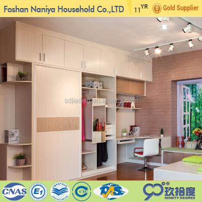 China Almira environmental friendly wooden picture fully assembled wardrobes with rollers for sliding wardrobes for sale