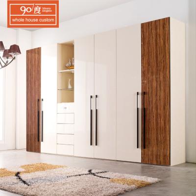 China High quality european style modern home almirah luxury simple wood wardrobe designs in bedroom for sale