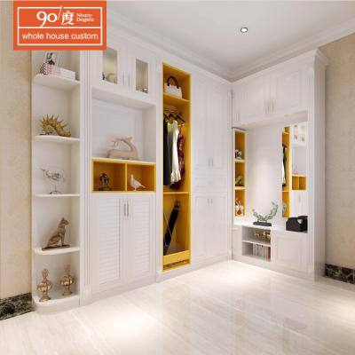 China Wooden Shoe Cabinet Customized Contemporary Fashion Luxury Modern White PVC Shoe Cabinet for sale