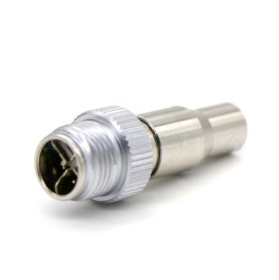 China Cat6a IP67 Male Shielded M12 X 6A 10Gdps Code Metal Connector CAT For Automaion Industrial Aviation for sale