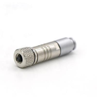 China IP67 IP68 Industrial Waterproof Lock M5 Straight Female Power Quick Connector With Cables For Sensor Application for sale